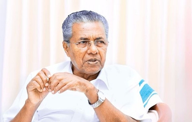 Chief Minister of Kerala Pinarayi Vijayan, photographed in Delhi’s Kerala house. (Ramesh Pathania/Mint via Getty Images)