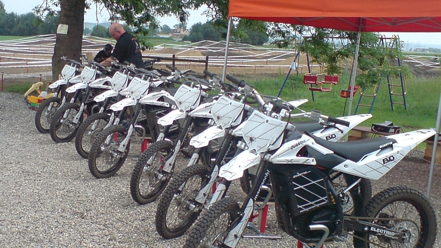 Electric bikes parked in Germany (Clemens Pohl/Wikimedia Commons)&nbsp;