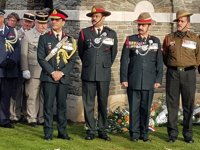 Colonel Nitin Negi, grandson of Naik Darwan Singh Negi, VC. He is the third generation Garhwali soldier. His father, Colonel Balbir Negi is the third son of Naik Darwan Singh, VC.