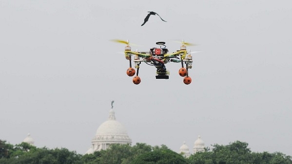 A Camera Drone used during International Yoga Day (Samir Jana/Hindustan Times via Getty Images)