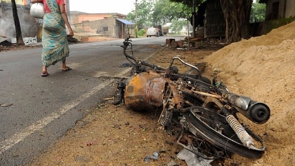 Representational image – vehicles torched in violence in Baduria after protests over an objectionable social media post in North 24 Parganas. (Samir Jana/Hindustan Times via Getty Images)