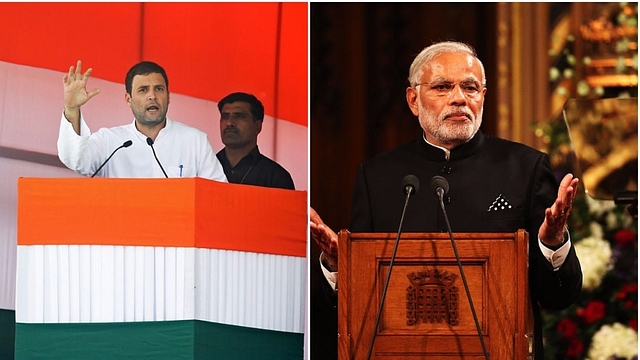 Congress Party vice-president Rahul Gandhi (SAJJAD HUSSAIN/AFP/Getty Images)/Prime Minister Narendra Modi (Dan Kitwood/Getty Images)