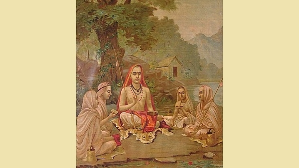  Adi Shankara with disciples/Wikimedia Commons