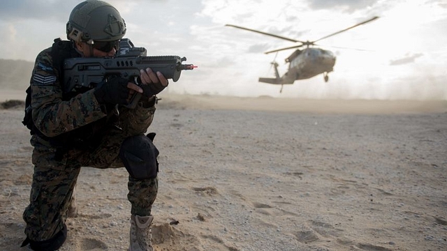 Indian and Israeli commandos taking part in a joint military exercise in Israel. (IDF Spokesman) 