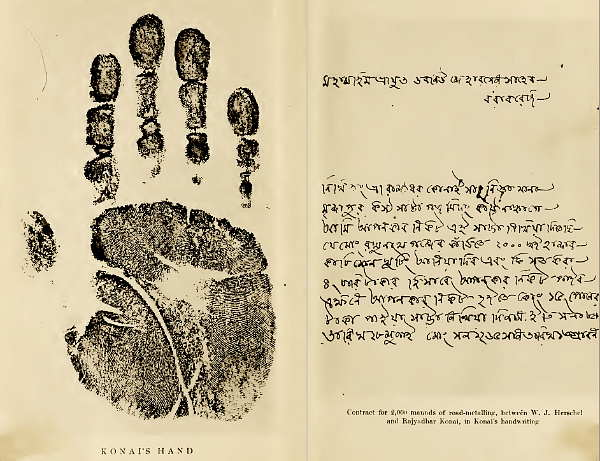 Heroes of Indian Science – Azizul Haque and Hem Chandra Bose (<i>The Origin of Fingerprinting</i>, William Herschel, Humphrey Milford Oxford University Press, 1916)