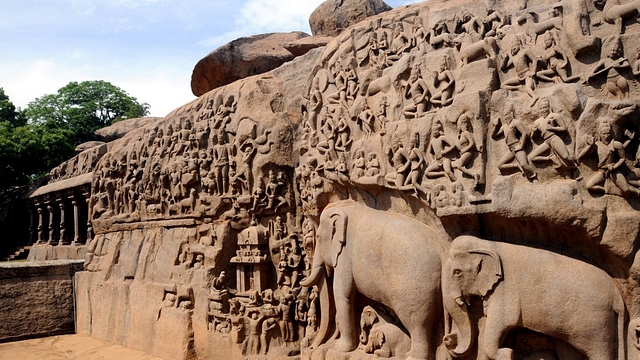 Mahabalipuram rock carvings. (Wikimedia)