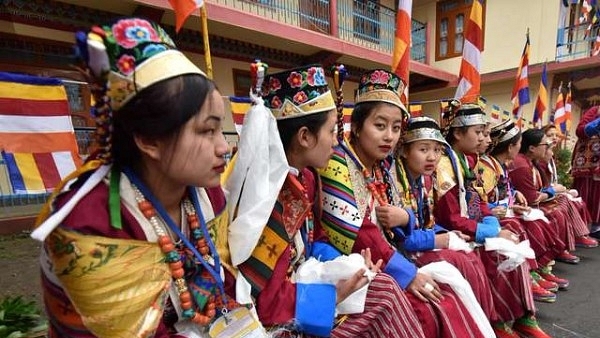 Children from the Monpa tribe in Arunachal Pradesh (BIJU BORO/AFP/GettyImages)