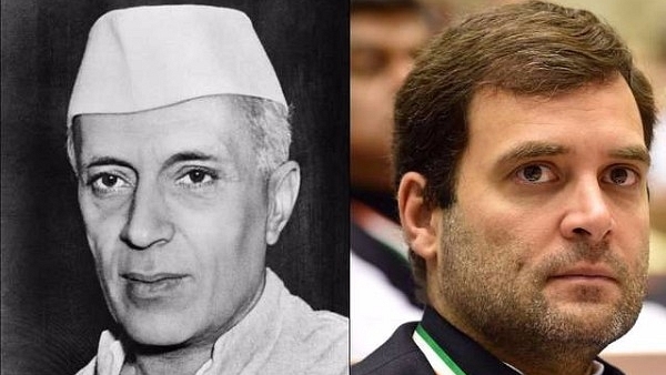 Jawaharlal Nehru and Rahul Gandhi: the dynastic legacy continues.