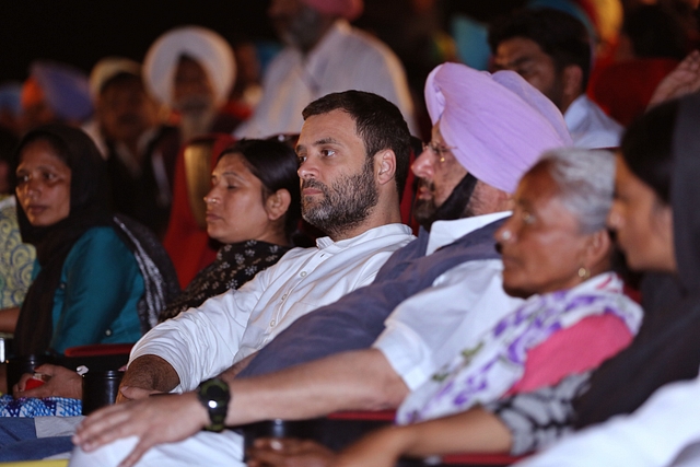 Rahul Gandhi and Amarinder Singh (Sameer Sehgal/Hindustan Times via Getty Images)