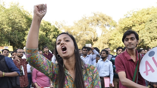 Controversial left-wing activist Shehla Rashid (Sanjeev Verma/Hindustan Times via Getty Images)