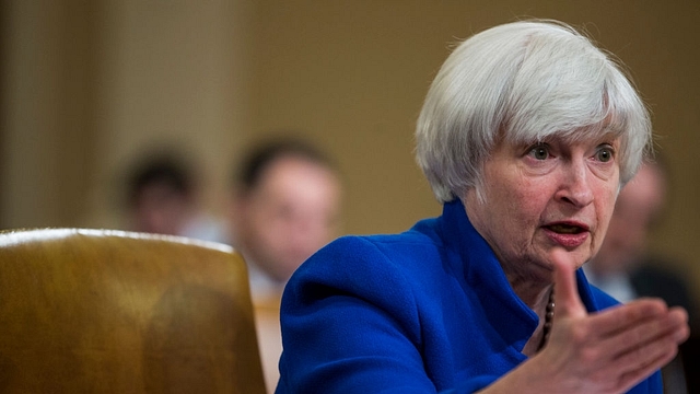 Federal Reserve Chair Janet Yellen testifies during a Joint Economic Committee on Economy Hearing on Capitol Hill November 29, 2017 in Washington, DC. (Zach Gibson/Getty Images)