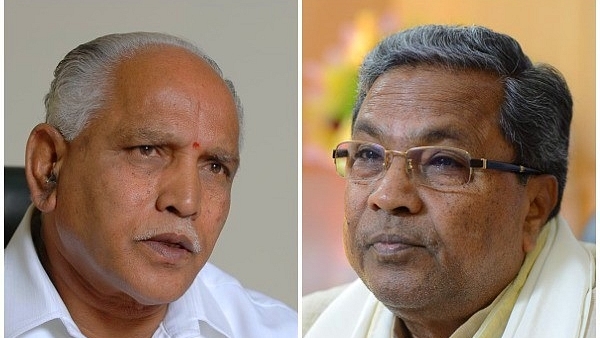 B S Yeddyurappa (L) and K Siddaramaiah