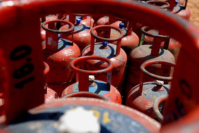 Cooking gas cylinders (Hemant Mishra/Mint via Getty Images)