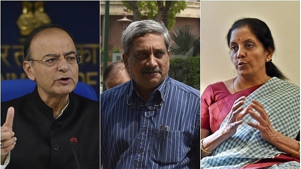 The three Defence Ministers of the Modi government