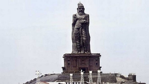 Statue of the famous poet of Thirukkural, Thiruvalluvar, in Kanyakumari