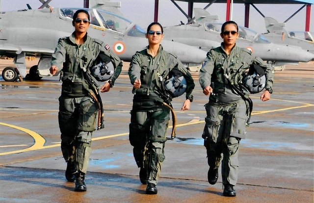 The first batch of India’s women fighter pilots. (via Twitter)