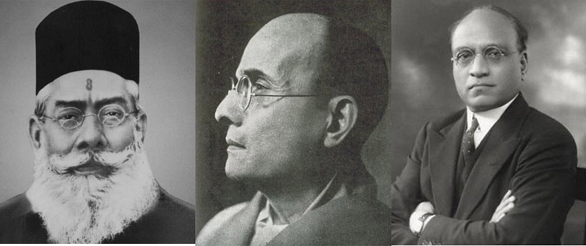 Dr Moonje, Veer Savarkar and Barrister Jayakar – Hindu Mahasabha leaders who opposed the martial race theory and wanted inclusion of Scheduled Communities in the army and police forces.