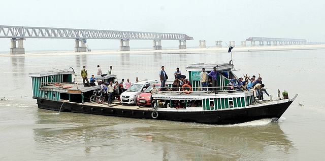 The Brahmaputra River in Assam. (Subhendu Ghosh/Hindustan Times via Getty Images)