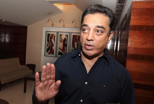 Tamil superstar Kamal Haasan. (Vidya Subramanian/Hindustan Times via Getty Images)