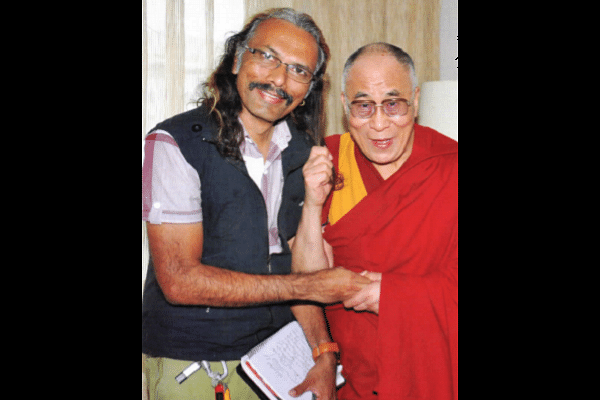 Prasad Pawar with the Dalai Lama