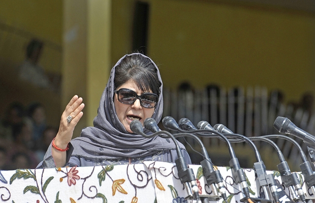 Mehbooba Mufti (Waseem Andrabi/Hindustan Times via Getty Images)&nbsp;