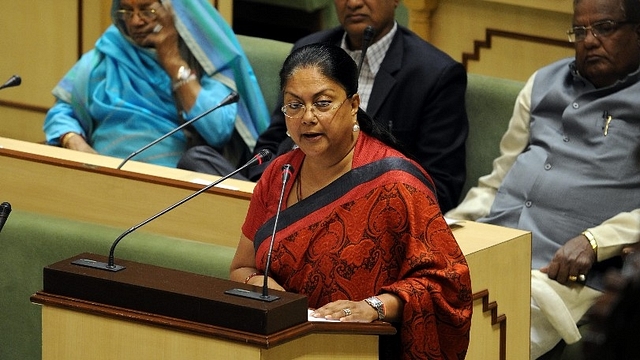 Rajasthan Chief Minister Vasundhara Raje (Himanshu Vyas/Hindustan Times via Getty Images)