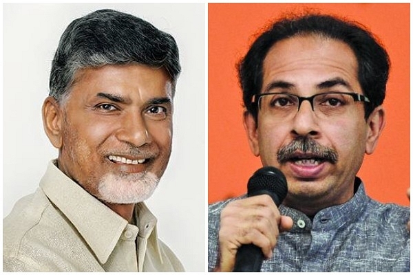 TDP chief N Chandrababu Naidu and Shiv Sena leader Uddhav Thackeray.