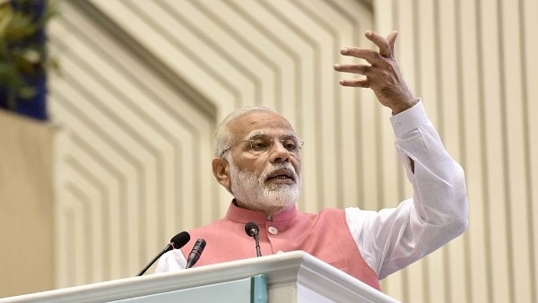 A draft speech for Prime Minister Narendra Modi on banking reforms. (Sonu Mehta/Hindustan Times via Getty Images)