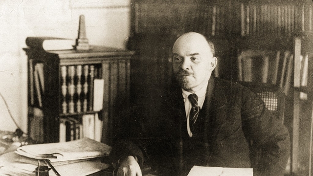 Vladimir Ilyich Lenin in his office. (Topical Press Agency/Getty Images)