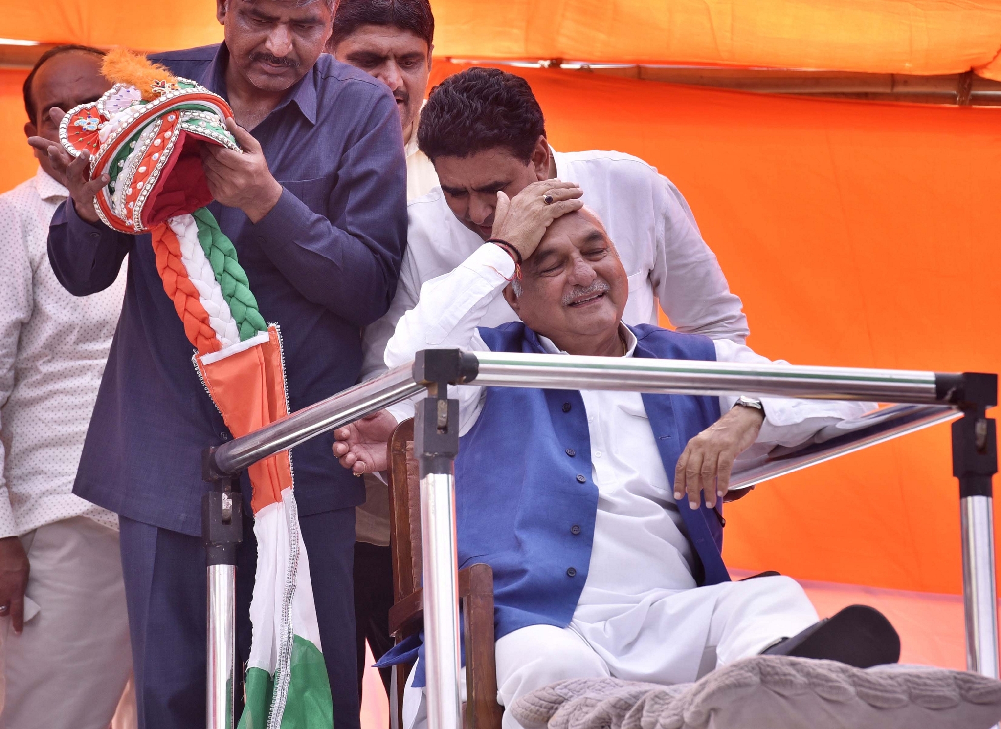 Former Haryana chief minister Bhupinder Singh Hooda. (Sanjeev Verma/Hindustan Times via Getty Images)