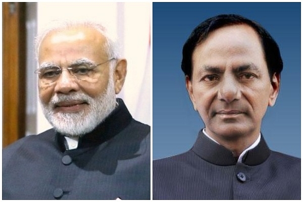 Prime Minister Narendra Modi and Telangana Chief Minister K Chandrasekhar Rao.