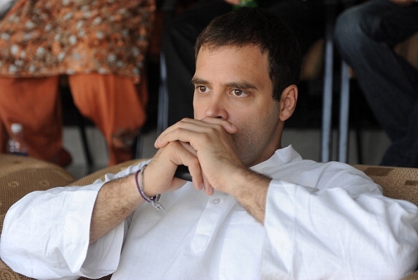 Congress president Rahul Gandhi in Mohali. (Raveendran-Pool/Getty Images)