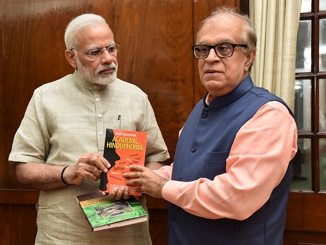 Prime Minister Narendra Modi with Rajiv Malhotra