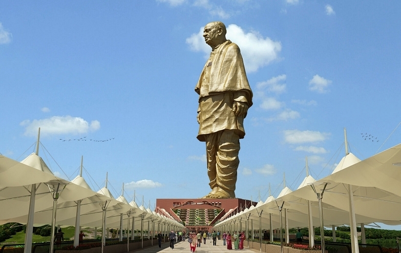 Render of the Statue of Unity (pic via Twitter)