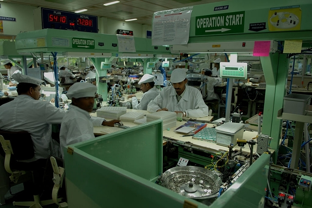 An inside view of a watch manufacturing factory in Hosur, Karnataka. (Hemant Mishra/Mint via Getty Images)