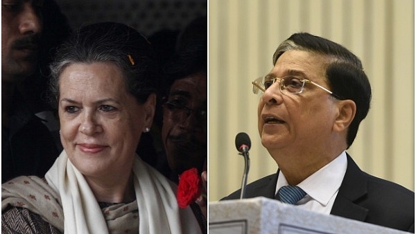 Sonia Gandhi and Dipak Misra