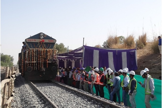 Trial run on the western dedicated freight corridors.