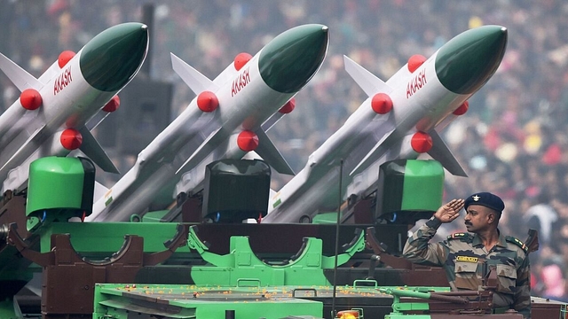 Akash missile launchers