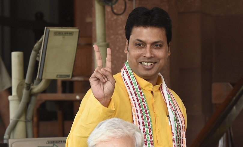 Tripura Chief Minister Biplab Kumar Deb in New Delhi, India. (Arvind Yadav/Hindustan Times via Getty Images)