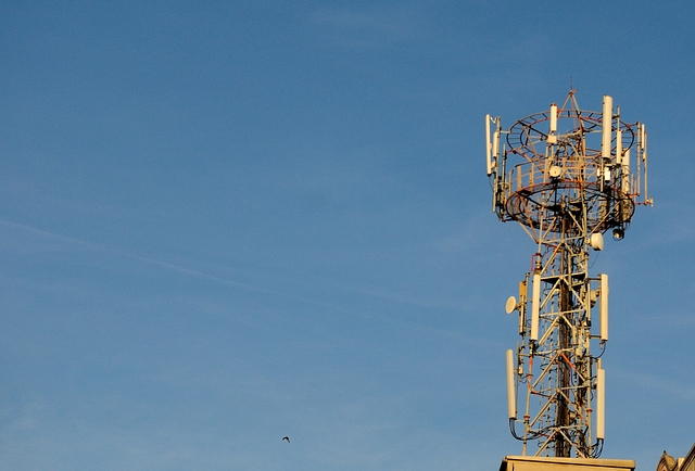 Communication towers in Hyderabad, India. (Priyanka Parashar/Mint via Getty Images)