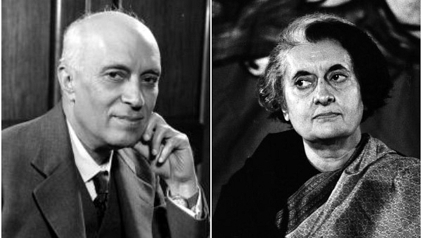 Jawaharlal Nehru and Indira Gandhi&nbsp;