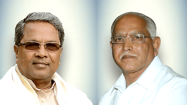 Karnataka Chief Minister Siddaramaiah, BJP Chief Ministerial candidate B S Yeddyurappa
