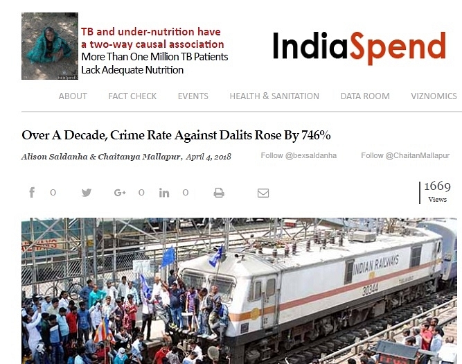 IndiaSpend’s claim about crime rate against Dalits (old)