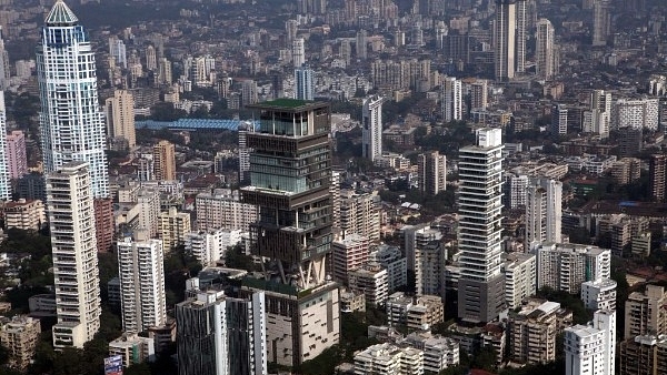 The bird’s eye view of Pedder Road, Mumbai (Mahendra Parikh/Hindustan Times via Getty Images)