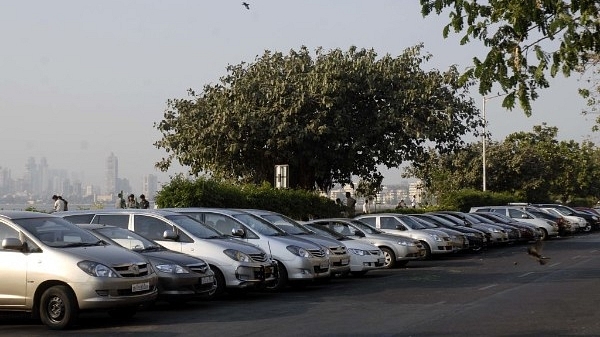 Cars parked in the Nariman Point area (Kalpak Pathak/Hindustan Times via Getty Images)