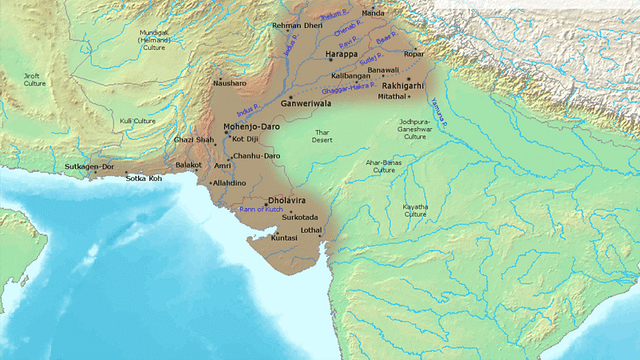 The ancient Indus Valley. (Wikimedia Commons)