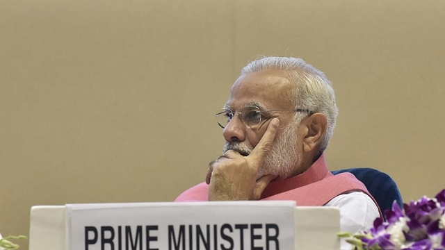 Prime Minister Narendra Modi during an event on “Empowering Consumers in New Markets” at Vigyan Bhawan, New Delhi. (Sonu Mehta/Hindustan Times via Getty Images)&nbsp;