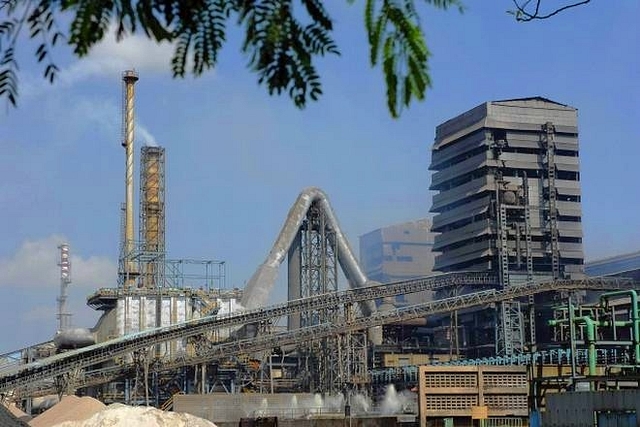 The Sterlite plant in Thoothukudi. (pic via Twitter)