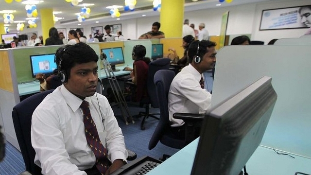 An office in India. (Kunal Patil/Hindustan Times via Getty Images)