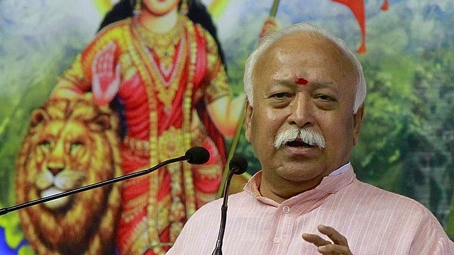 RSS Chief Mohan Bhagwat. (Sanjeev Verma/Hindustan Times via Getty Images)